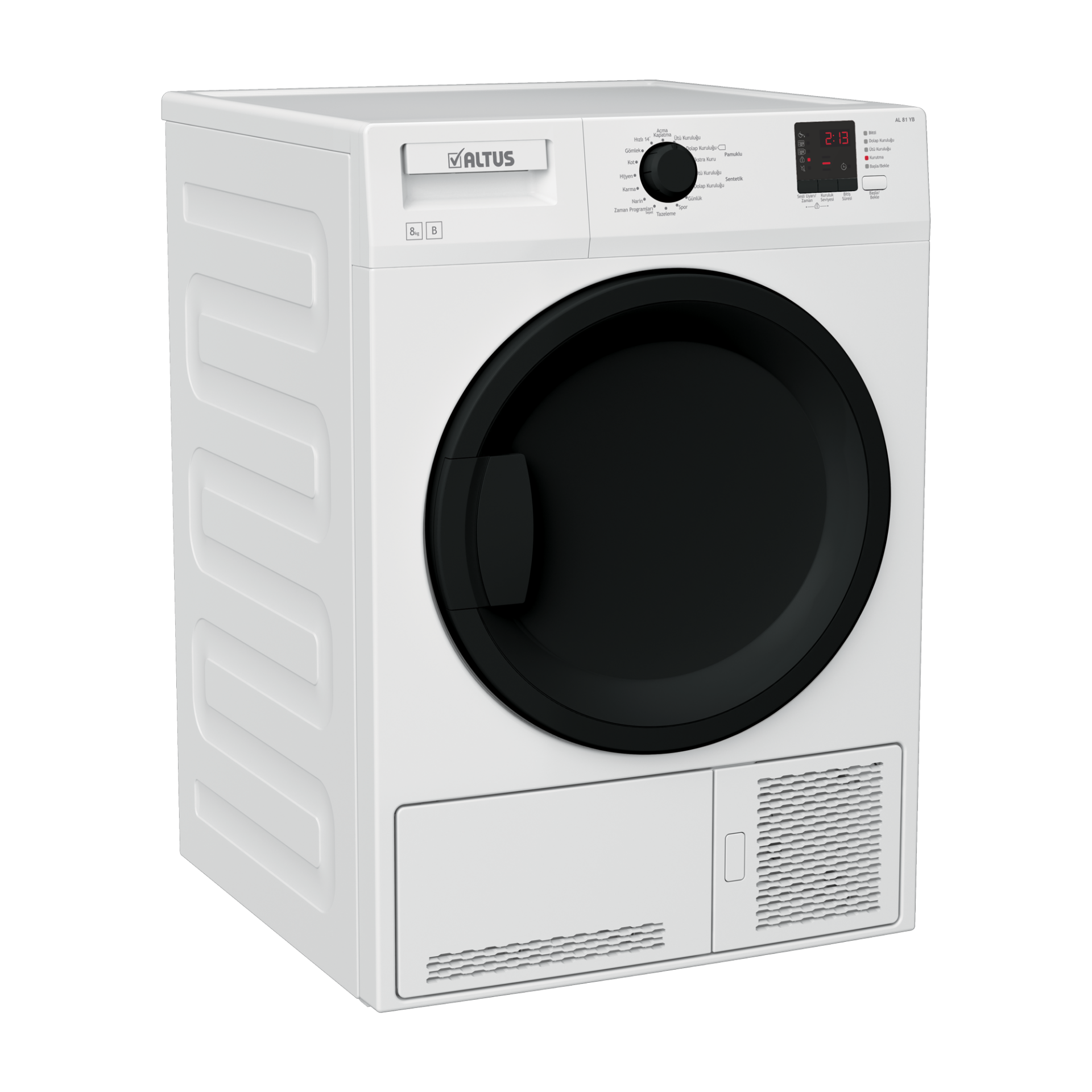 Altus AL 81 YB B Enerji 8 kg Çamaşır Kurutma Makinesi