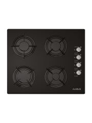 Alveus Gls 640 Siyah Set Üstü  Cam Ocak